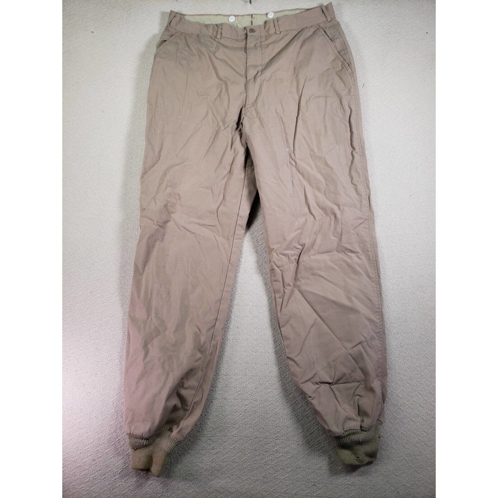 Marshall Field & Company Pants Mens 34 Brown Trouser Tapered Leg Military Army